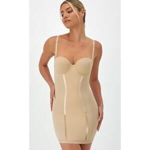 38B Maidenform Shaper Shaping Slip Underwire Bra Firm Shapewear Tummy Control